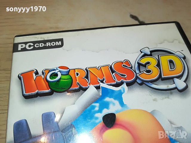 SEGA WORMS 3D PC CD-ROM X2 CD-ВНОС GERMANY 3103231704, снимка 2 - Игри за PC - 40207081