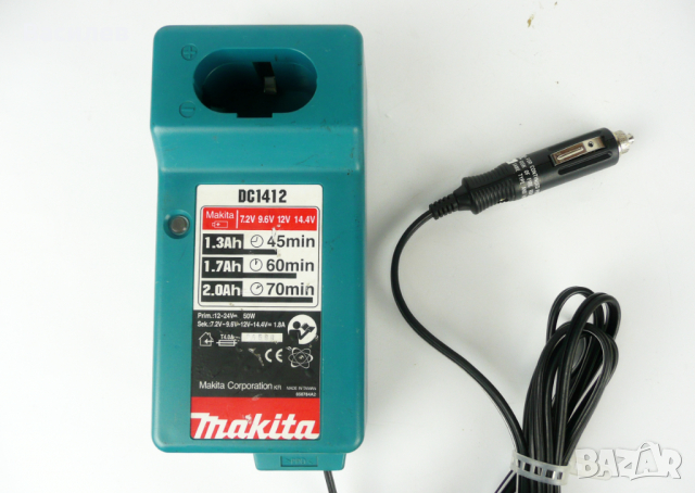 Зарядно за кола Makita DC1412 - зарежда 7.2v / 9.6v / 12v / 14.4v батерии
