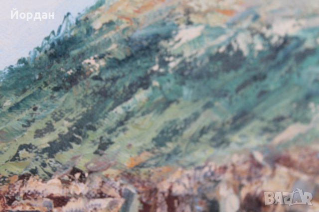 Майсторска картина масло върху платно, снимка 11 - Антикварни и старинни предмети - 41808181