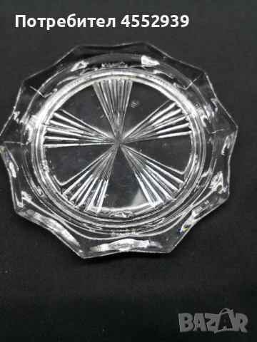 Кристална бутилка и чинийки , снимка 9 - Сервизи - 53740031