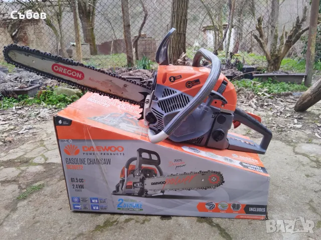 Бензинов верижен трион Daewoo DCS6222 61.5 см³, 2.4 kW, 3.3 HP, 55 см, снимка 1