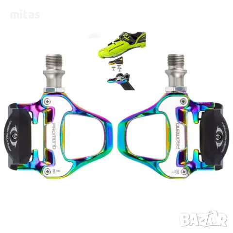 Самозаключващи педали за шосеен велосипед PROMEND Y, SPD-SL + Парчета