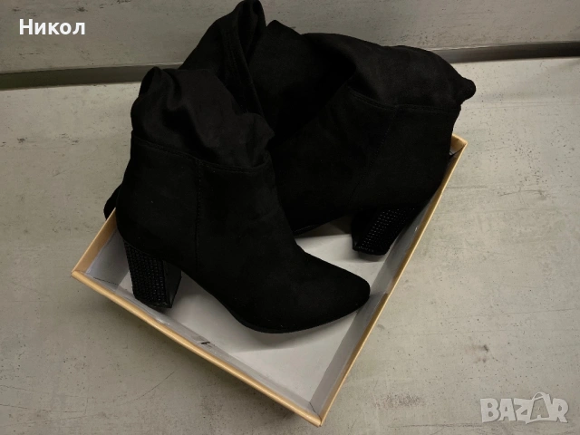 Велурени чизми , снимка 4 - Дамски ботуши - 53208317