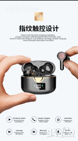 Безжични слушалки  4 микрофона Earbuds Bluetooth 5.1, снимка 10 - Слушалки и портативни колонки - 39775686