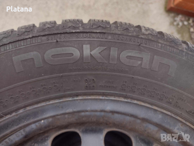 Зимни гуми Nokian с метални джанти от Toyota Yaris II- 175/65/15, снимка 6 - Гуми и джанти - 44776135