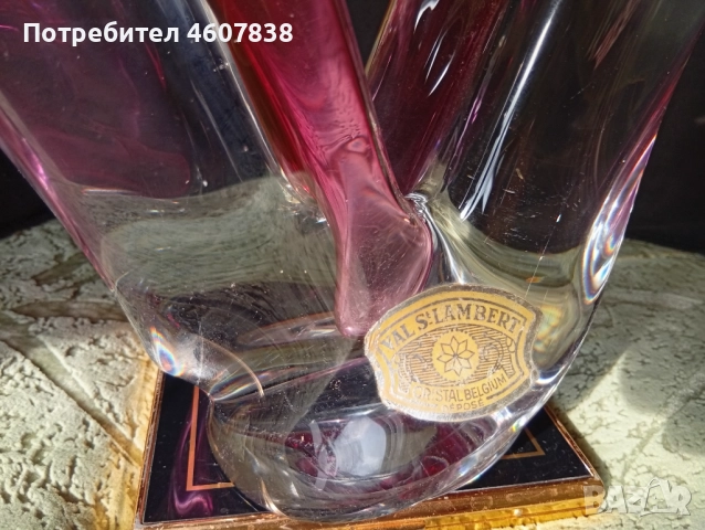 Свещник кристал 18-24 см масивен, снимка 6 - Декорация за дома - 52546313