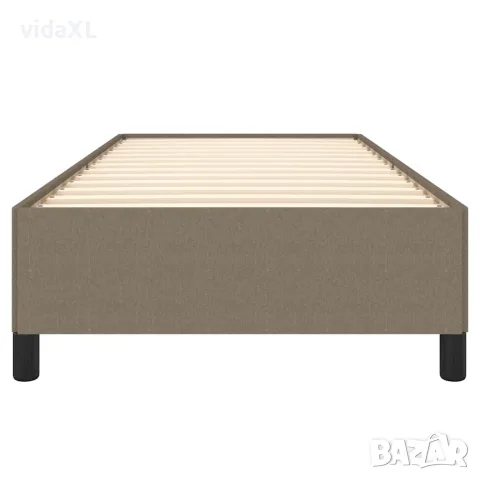 vidaXL Рамка за легло без матрак, таупе, 90x200 см, плат, снимка 5 - Спални и легла - 56147213