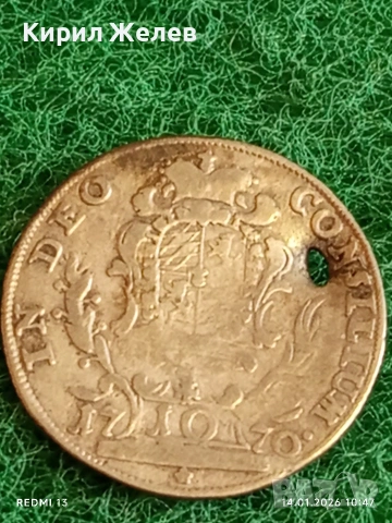 Сребърна монета 10 кройцера 1770г. Йозеф Махсимилиян Бавария 52972, снимка 8 - Нумизматика и бонистика - 53093767