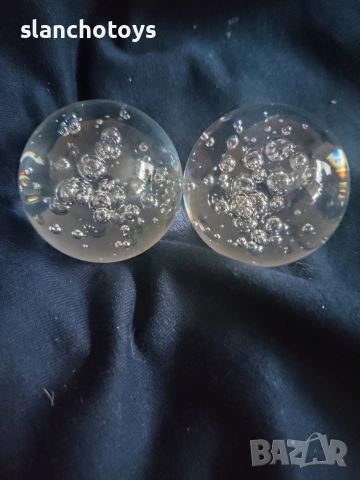 Стъклени топки за малък дом.фонтан,38мм,50мм,с ефект на напукано стъкло., снимка 6 - Други - 38895369