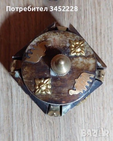 кутийка от кост и месинг за ценители , снимка 3 - Антикварни и старинни предмети - 52215906