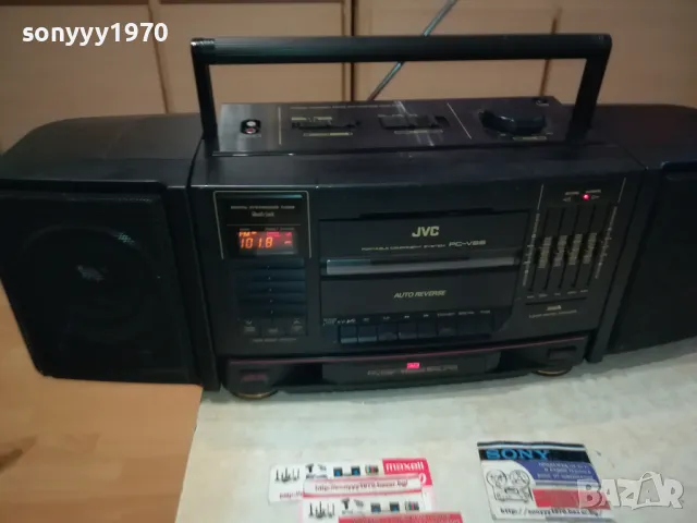 JVC PC-V66 BIG BOOMBOX ВНОС FRANCE 3011241332LKWC, снимка 5 - Радиокасетофони, транзистори - 48164849