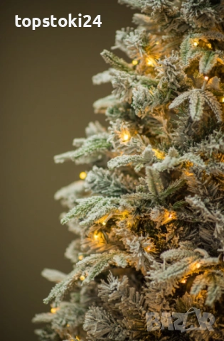 Коледна елха с вградени лампички по връхчетата, снимка 6 - Други стоки за дома - 52352172