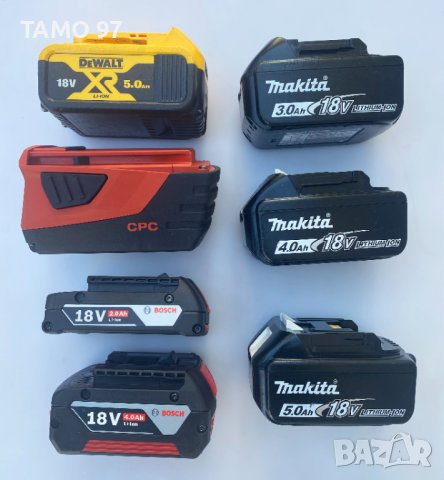 DeWalt, Hilti, Bosch, Makita - Акумулаторни батерии 2022г.