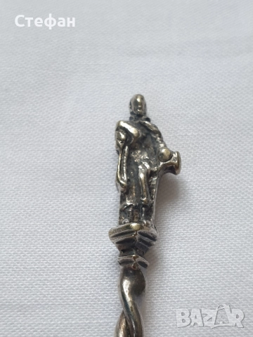 Сребърна лъжичка, снимка 3 - Антикварни и старинни предмети - 51501813