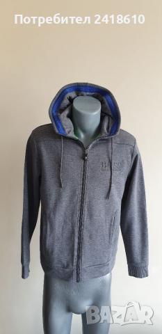 Hugo Boss Saggy Hoodie Full Zip Regular Fit Mens Size М ОРИГИНАЛ! Суичер с цял Цип!, снимка 12 - Спортни дрехи, екипи - 36181090