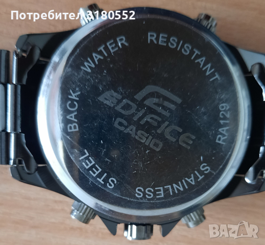 CASIO Edifice-мъжки часовник-water resistant-stainless steel, снимка 3 - Мъжки - 44531754