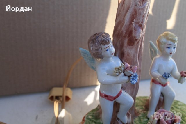 Стара порцеланова лампа, снимка 4 - Колекции - 40196581