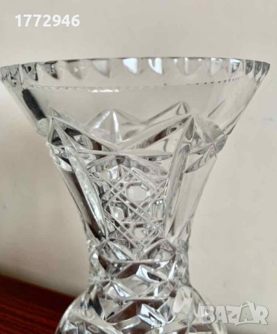 Кристална ваза, гравирана, снимка 4 - Вази - 41386780