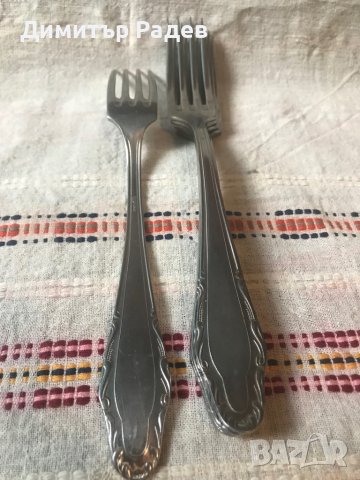 ВИЛИЦИ-12 БР-ЛЪЖИЦИ-6 БР-НОЖОВЕ 6 бр --РЕТРО-1972 Г-НОВИ--СССР--24 БР Ц-НА-80 ЛВ, снимка 2 - Прибори за хранене, готвене и сервиране - 41481304