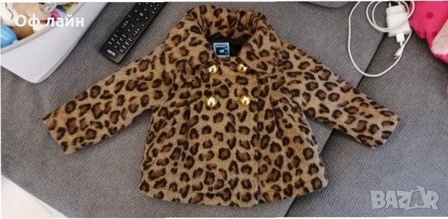 Бебешко леопардово палто, снимка 2 - Бебешки якета и елеци - 34797854