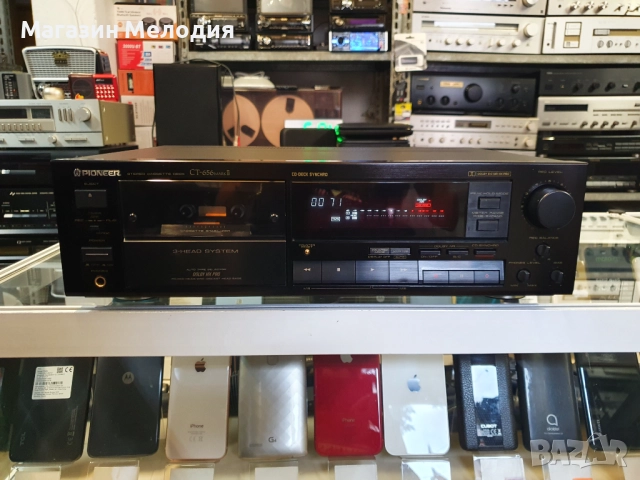 Касетен дек Pioneer CT-656 Mark II В отлично техническо и визуално състояние., снимка 9 - Декове - 50079456