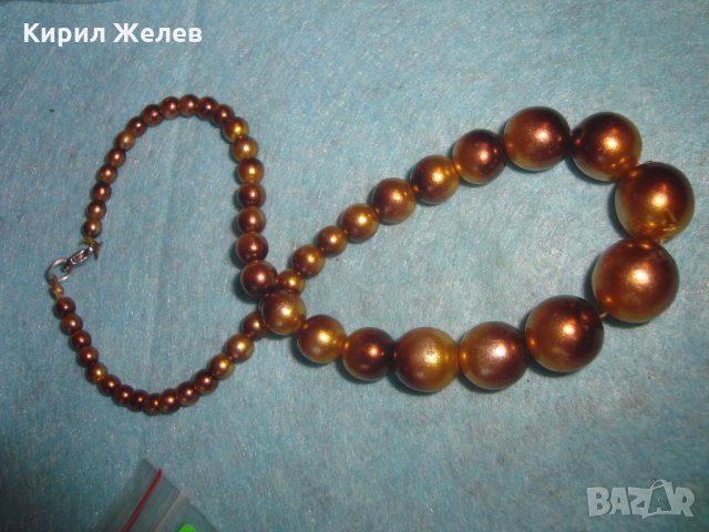 РЕТРО ПЕРЛЕНО ВИНТИДЖ АРТ ДЕКО КОЛИЕ ЧЕШКИ ПЕРЛИ СТАР ГЕРДАН 26638, снимка 5 - Антикварни и старинни предмети - 34806160