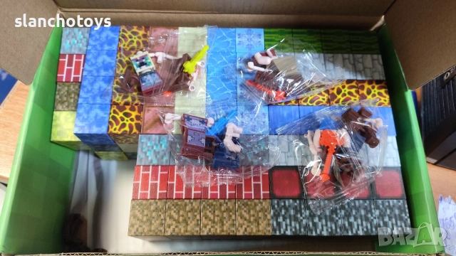 Комплект магнитни кубчета Minecraft, магнитни тухлички, минерален парк, 200,100,50бр.