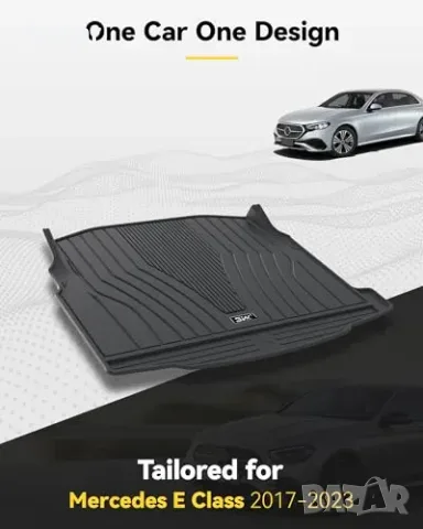 3W TPE постелка за багажник Mercedes E-Class W213 2017-2023, снимка 3 - Аксесоари и консумативи - 55933411