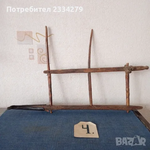 Стари дървени чакрък, чепкало,грепка за коса., снимка 15 - Антикварни и старинни предмети - 56187447