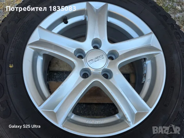 Лети джанти 16ки 5х115 Anzio + гуми 215/70/16 GoodYear, снимка 7 - Гуми и джанти - 55878458