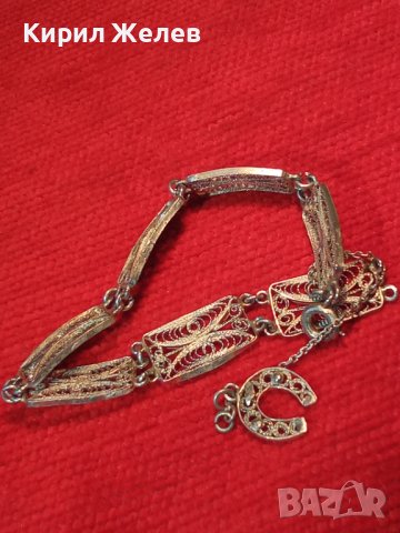 ФИЛИГРАННА ЮВЕЛИРНА ИЗРАБОТКА СРЕБЪРНА ГРИВНА ВИСОКА ПРОБА СРЕБРО 6695, снимка 6 - Антикварни и старинни предмети - 30352421