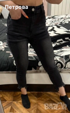 Дънки висока талия С размер , снимка 6 - Дънки - 52547650