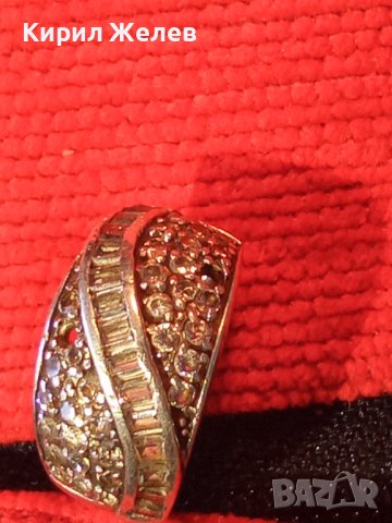 СКЪПОЦЕНЕН СРЕБЪРЕН АРТ ПРЪСТЕН СРЕБРО 925 с ФАСЕТИРАНИ ИСКРЯЩИ ЦИРКОНИ и ЛАБОРАТОРЕН МОЙСАНИТ 38278, снимка 18 - Пръстени - 40921018