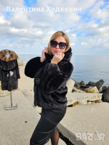 Великолепно палто от норка Italy Nafa, снимка 13 - Палта, манта - 46197141