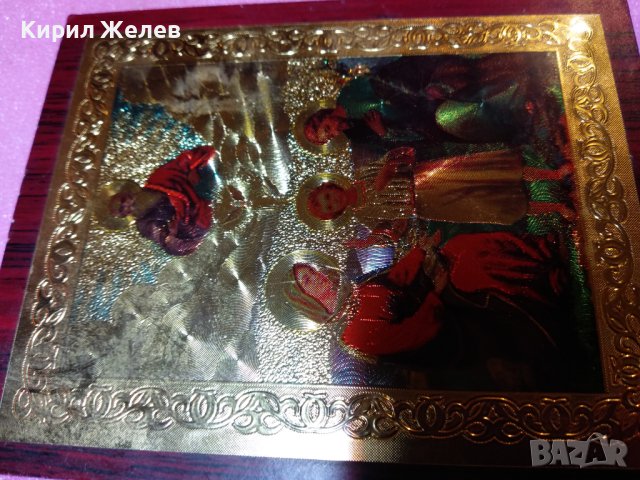 КРАСИВА НАСТОЛНА ИЗТОЧНОПРАВОСЛАВНА ИКОНА ПРИНТ Светото СЕМЕЙСТВО с Бдящият БОГ ОТЕЦ над Тях 15574, снимка 7 - Икони - 44222357