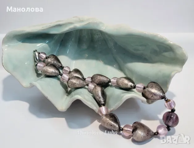 Колие от венецианско стъкло Мурано.