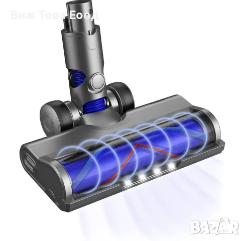 🔧 Резервна турбо четка за Dyson V6 / DC59 / DC61 с LED