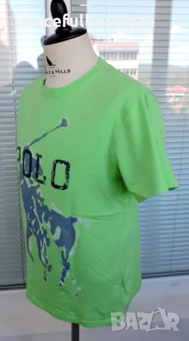 Polo Ralph Lauren Big Pony Spell Out Logo -страхотна мъжка памучна тениска размер M, снимка 11 - Тениски - 49344989