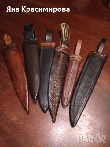 Кания от естествена кожа , снимка 4 - Ножове - 51564409