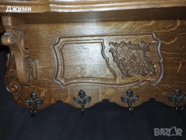 масивна дъбова закачалка, снимка 12 - Антикварни и старинни предмети - 48618935