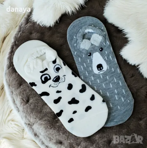 5621 Весели дамски чорапи с ушички Животни, снимка 2 - Дамски чорапи - 48847234