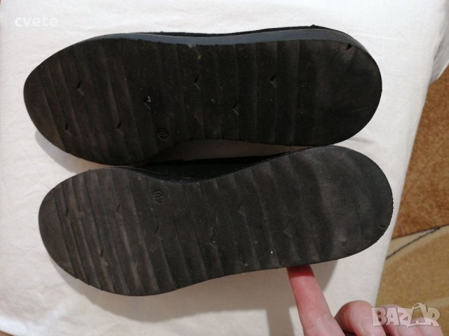 Дамски черни обувки леки подшити платформа, снимка 9 - Дамски ежедневни обувки - 40681693