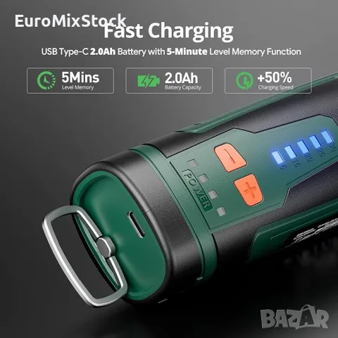 Bезжичен мултишлайф DEPSTECH, 127 части, ротационен инструмент с 5 скорост 30000 об/мин, снимка 3 - Други инструменти - 55900978