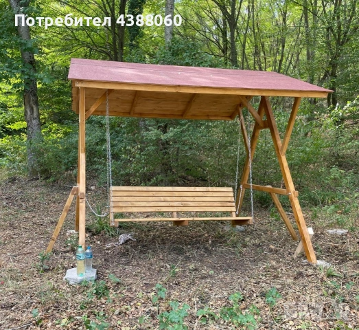 люлка на верандата, Градинска люлка, снимка 2 - Градински мебели, декорация  - 53396507