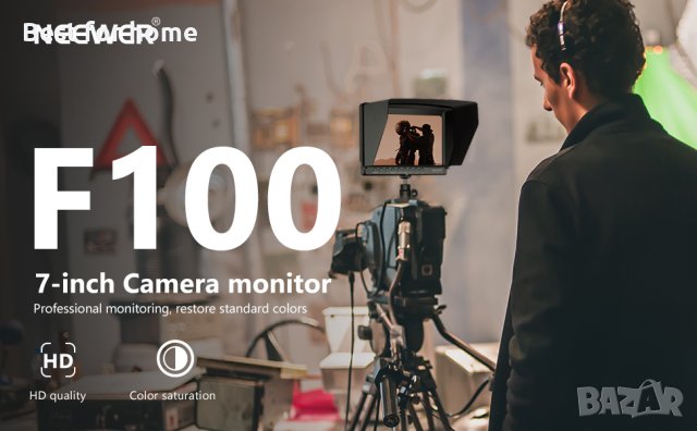 Професионален монитор Neewer F100 7-инчов 4K, снимка 8 - Светкавици, студийно осветление - 42072528