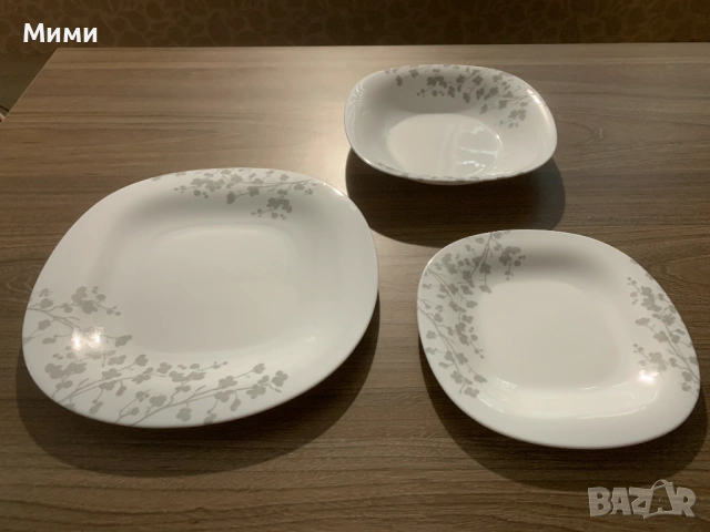 чинии за хранене аркопал с цветя, снимка 2 - Чинии - 53209122