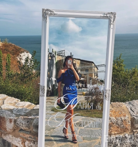 къса сатенена рокля , снимка 2 - Рокли - 51747898