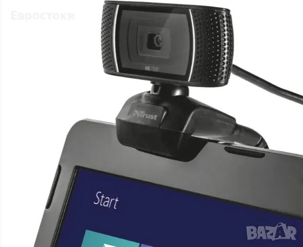 Уеб камера Trust TRINO HD 720P вграден микрофон, за чатове за видео