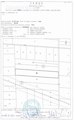 Продавам поземлен имот в землището на с. Мусачево, град София 13.1 дка на 600м от потбалкански път, снимка 5 - Земеделска земя - 51483975
