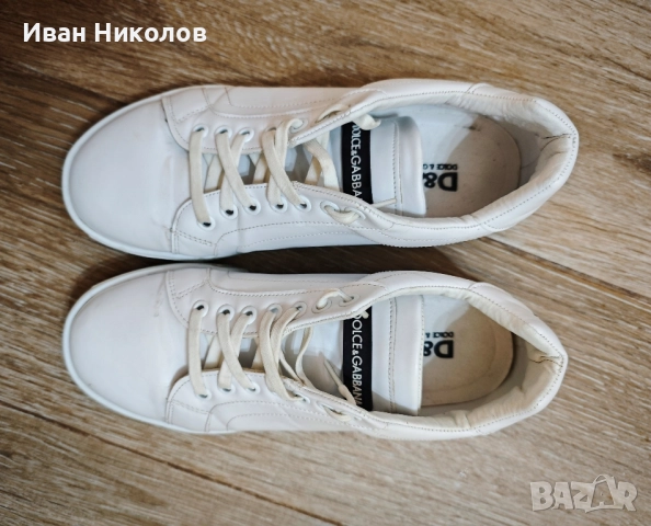 Dolce & Gabbana бели кецове, 26,5см стелка, снимка 2 - Маратонки - 52110530